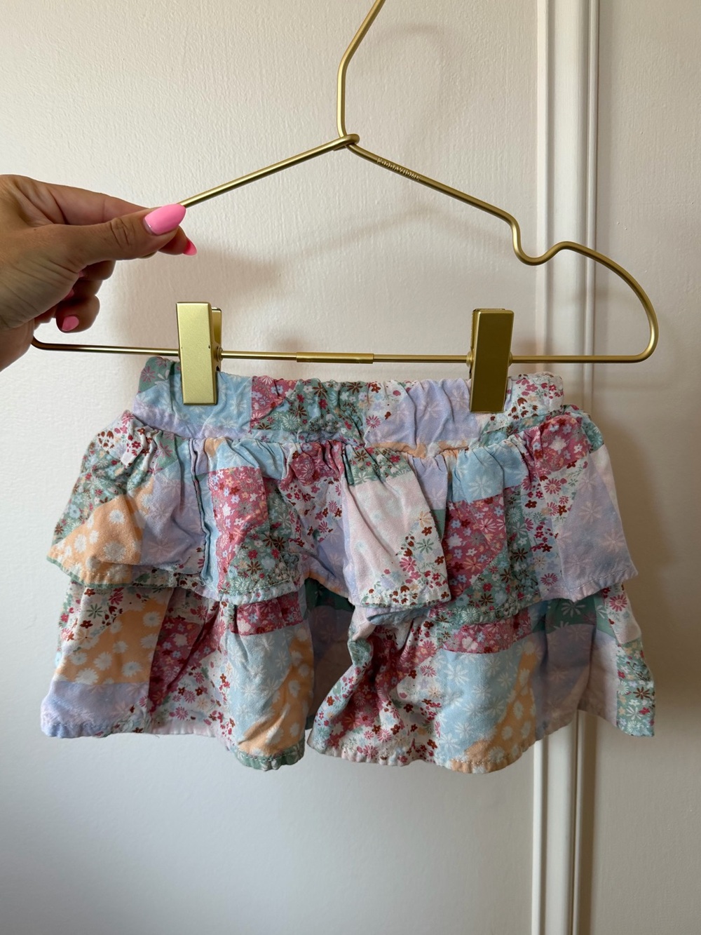 💫 3 for $20 !! infant/toddler floral patchwork ruffle skirt